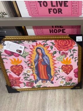 ISO: Sapna Shah Virgin of Guadalupe Wall Art Pink Framed Print